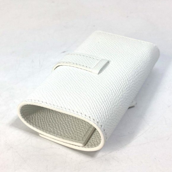 HERMES HHardware Bearn 4-Ring Key Key Case Epsom White/SilverHardware Unused - Picture 7 of 10